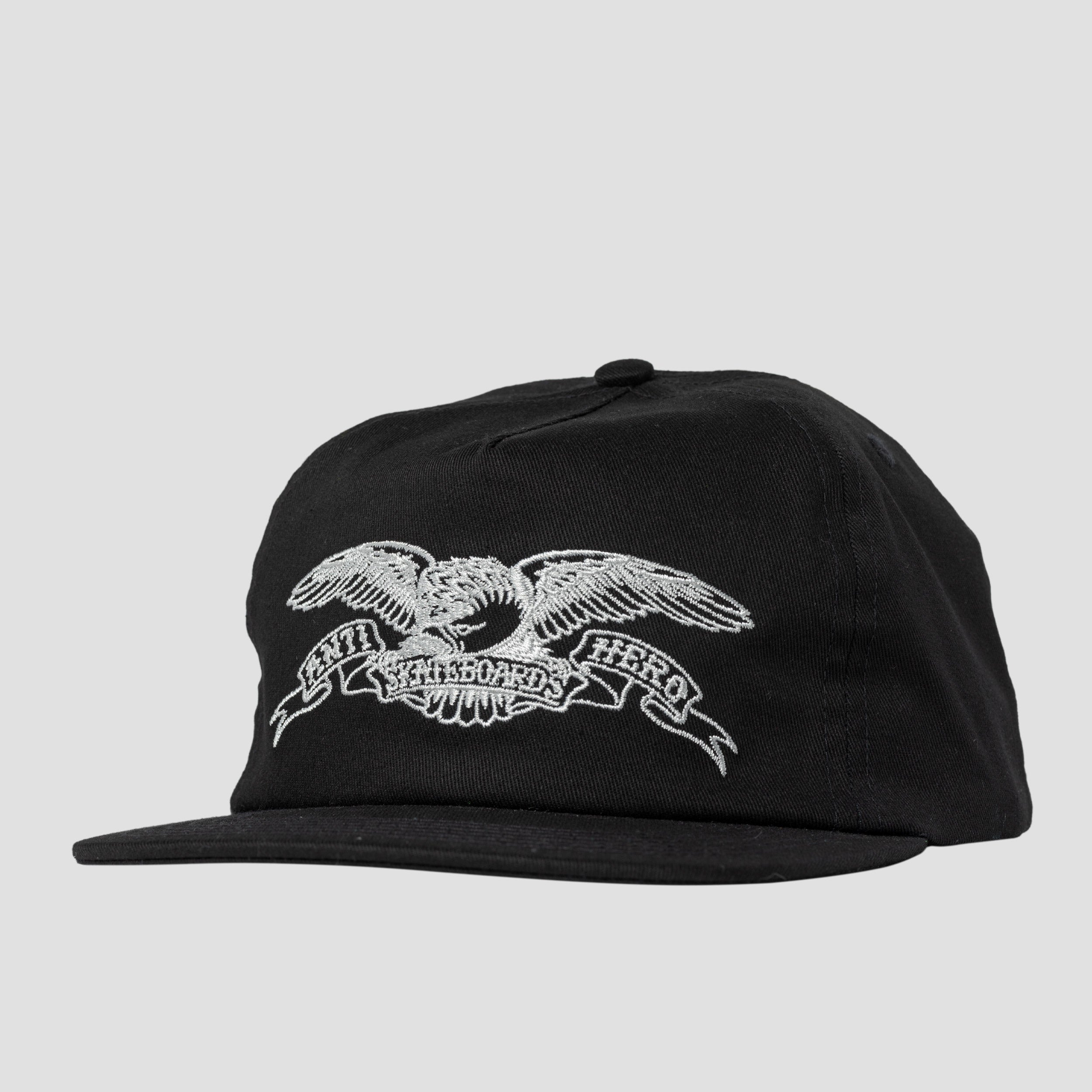 Anti Hero Basic Eagle Snapback Cap Black Grey