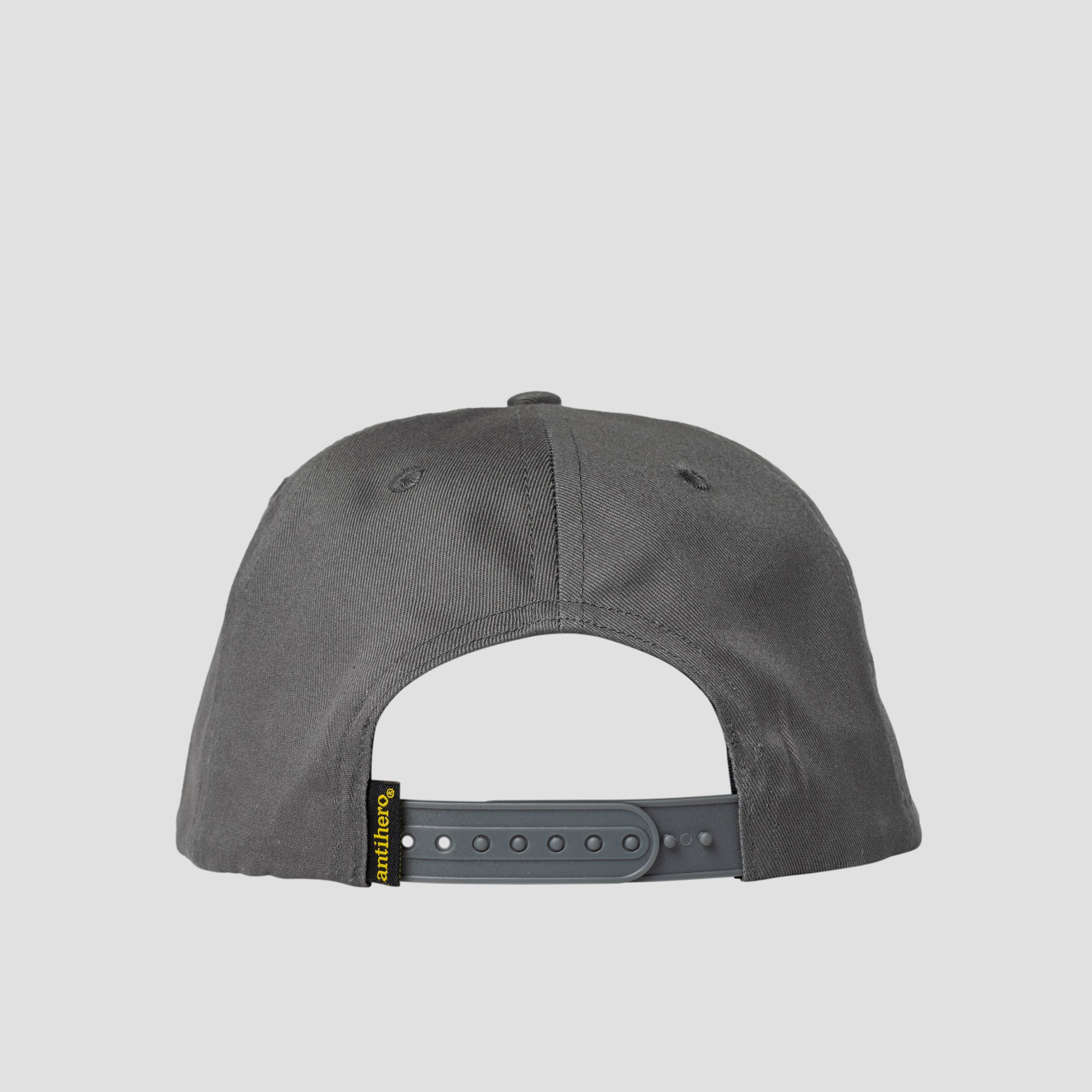 Anti Hero Lil Pigeon Snapback Cap Charcoal Yellow