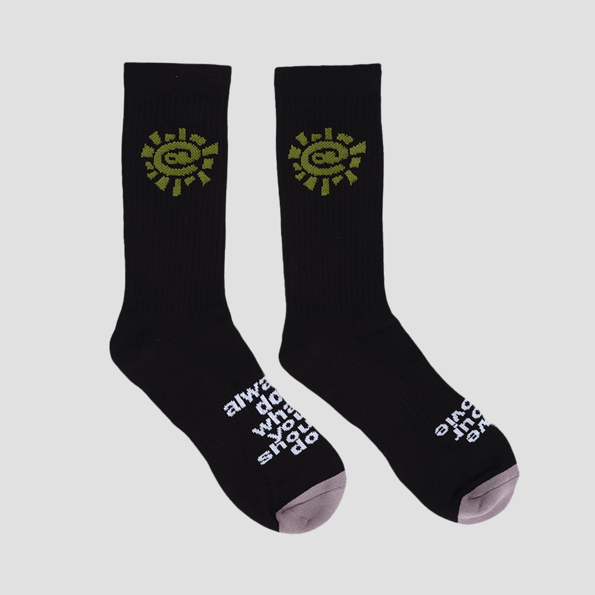 Always @Sun Sock Black / Green