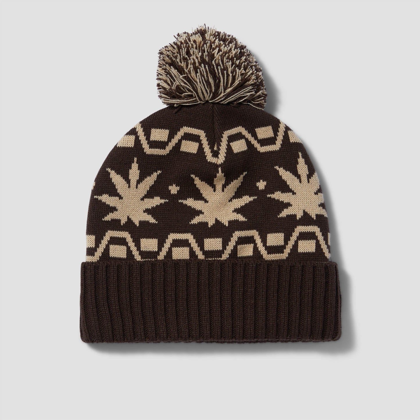 HUF Apres Cuff Pom Beanie Brown