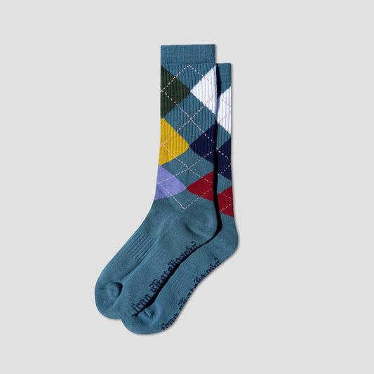 Frog Argyle Socks Teal