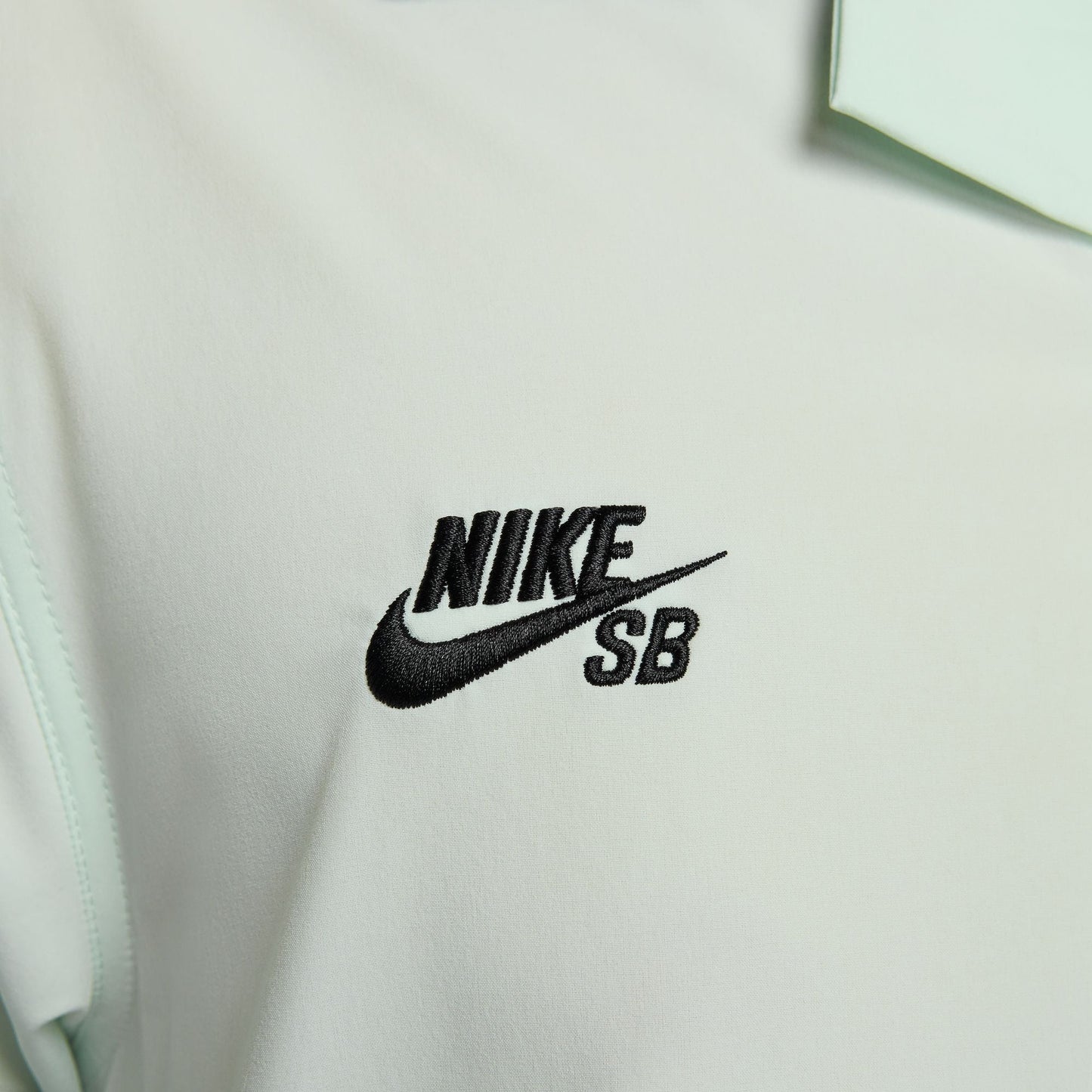 Nike SB Olympic Pack Short Sleeve Button Up Skate Bowler Shirt Barely Green / Black