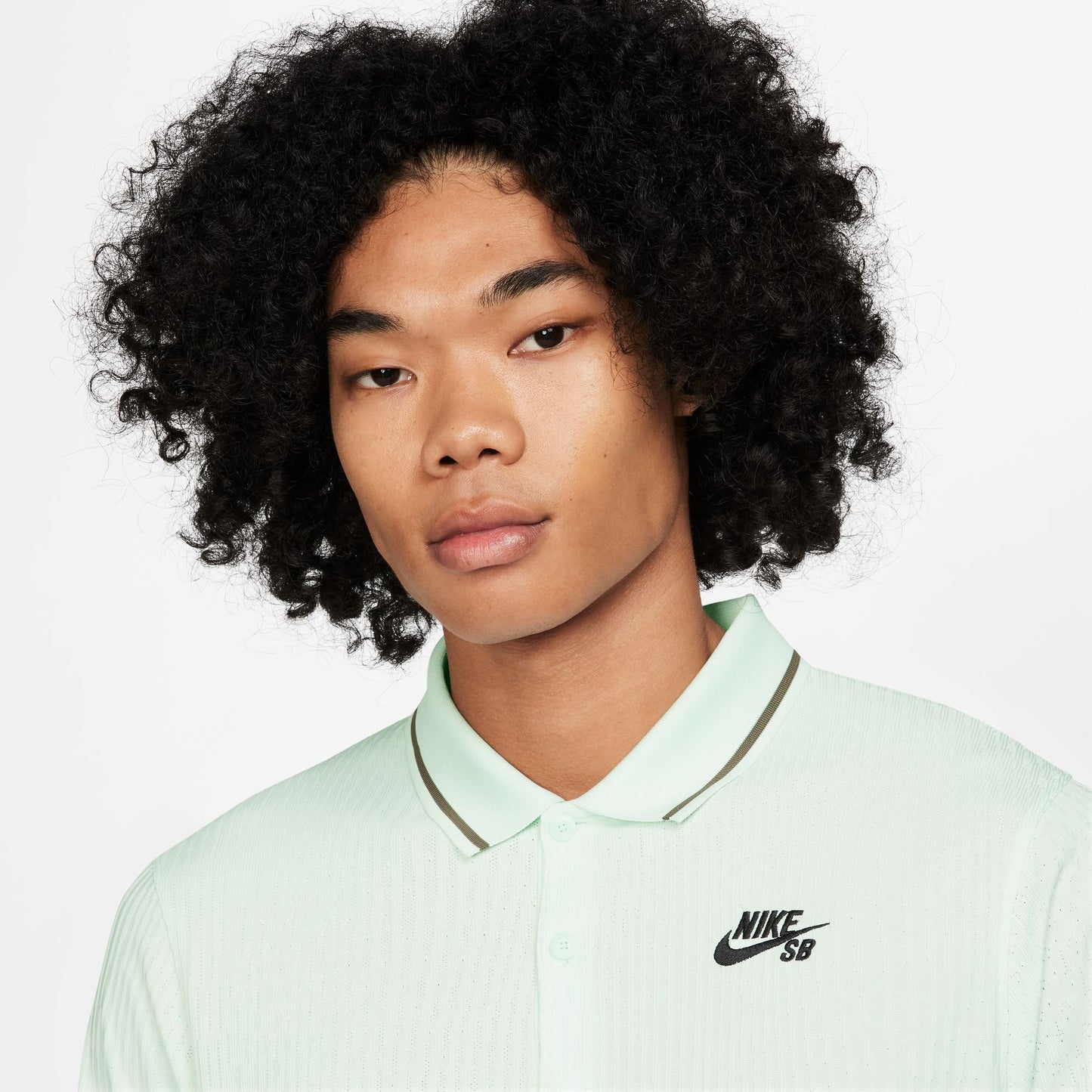 Nike SB Olympic Pack Skate Polo Shirt Barely Green / Black