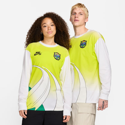 Nike SB Olympic Pack Long Sleeve Skate T-Shirt White / Yellow