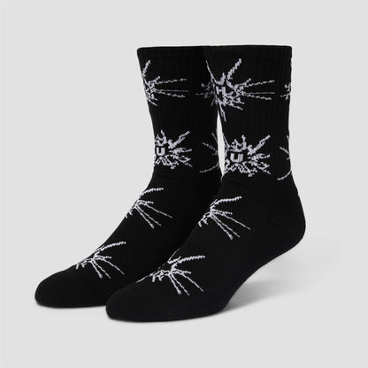 HUF Auto Glass Crew Sock Black