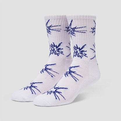 HUF Auto Glass Crew Sock White