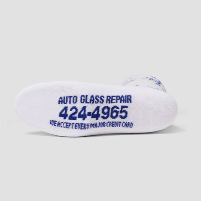 HUF Auto Glass Crew Sock White