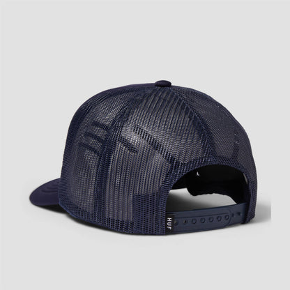 HUF Auto Glass Trucker Hat Navy