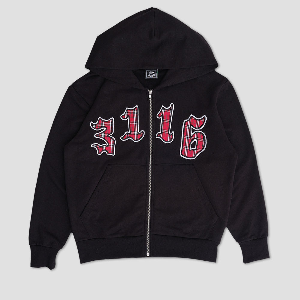 Always 3116 Premium Zip Up Hoodie Black