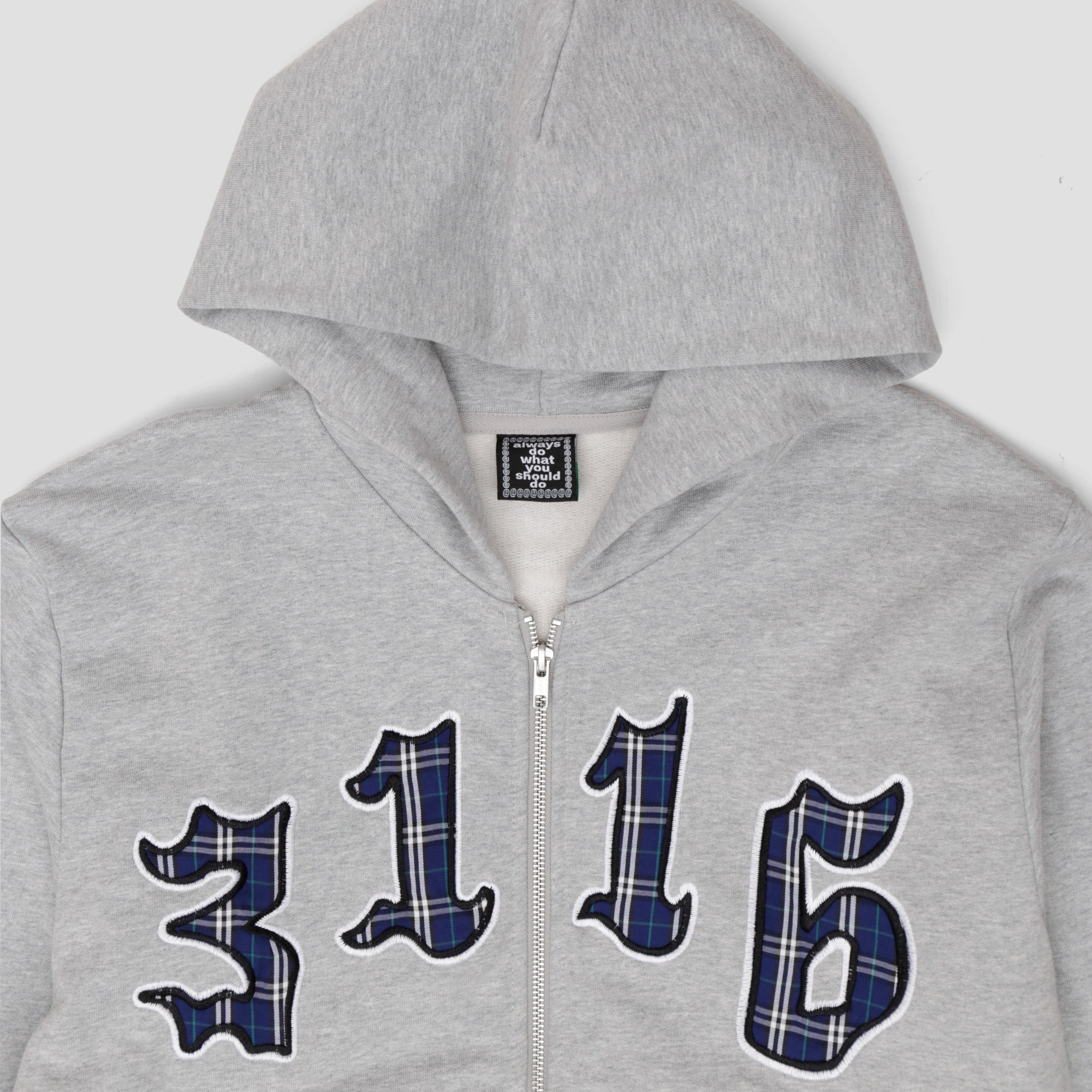 Always 3116 Premium Zip Up Hoodie Grey