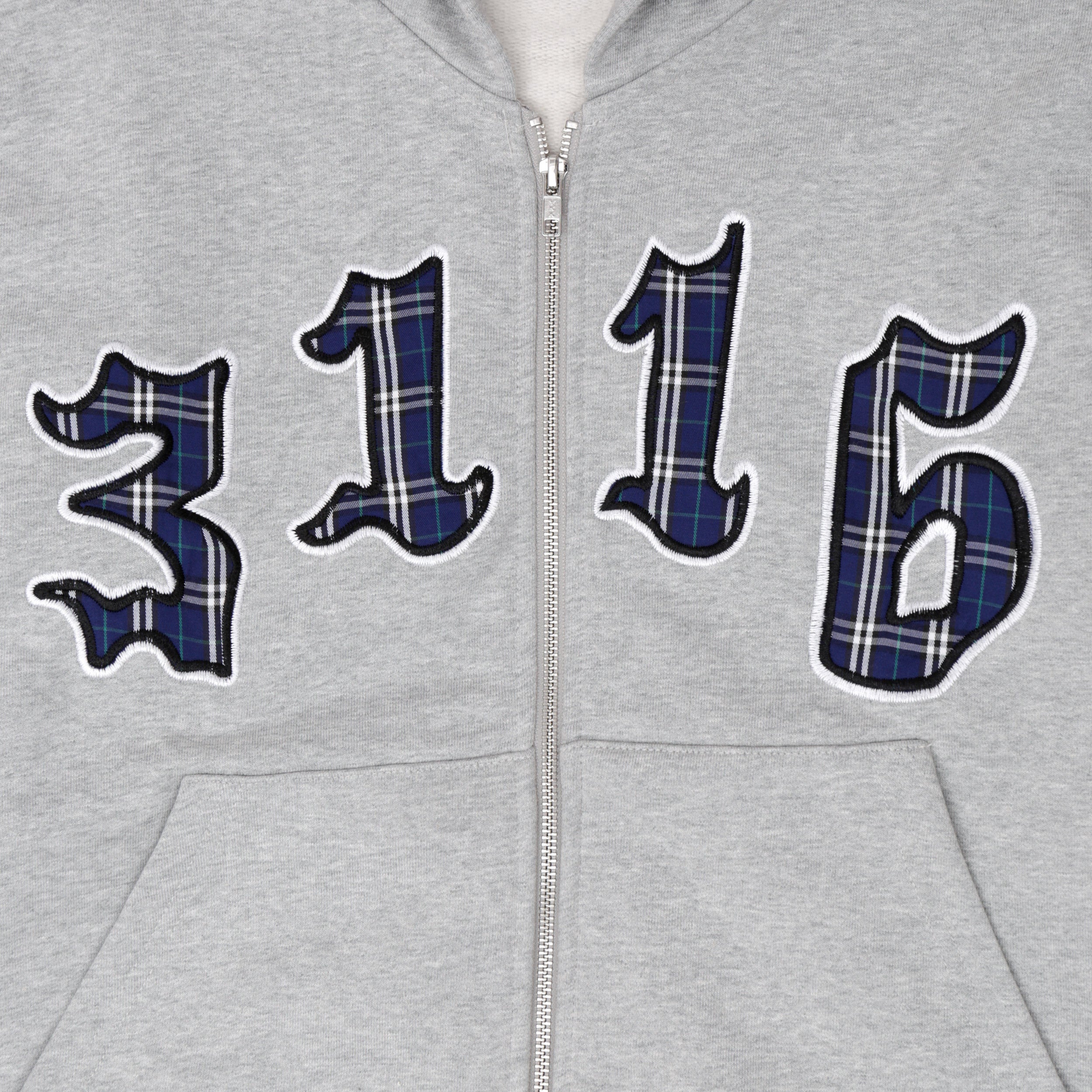 Always 3116 Premium Zip Up Hoodie Grey