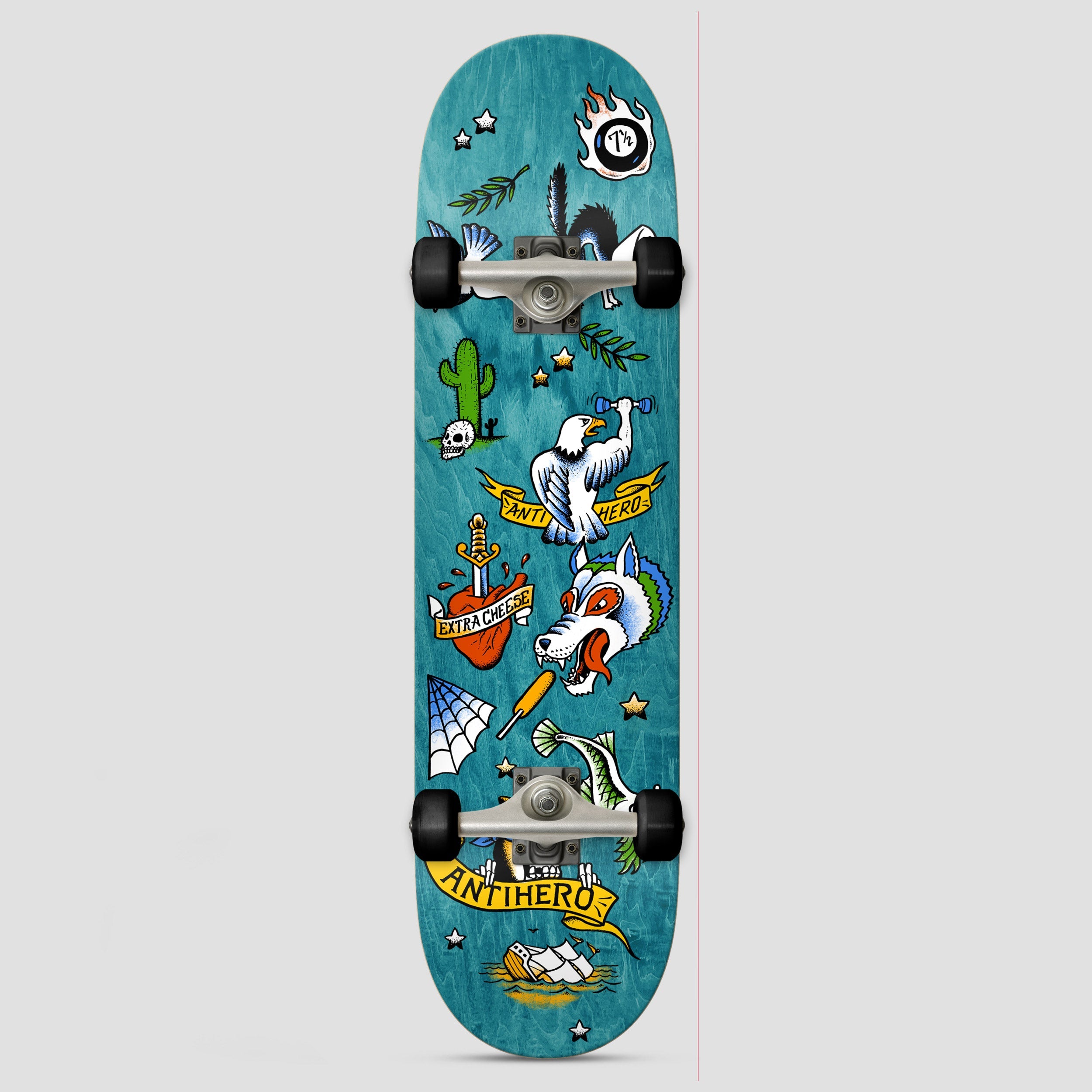 Anti Hero 7.75 No Regrets Complete Skateboard