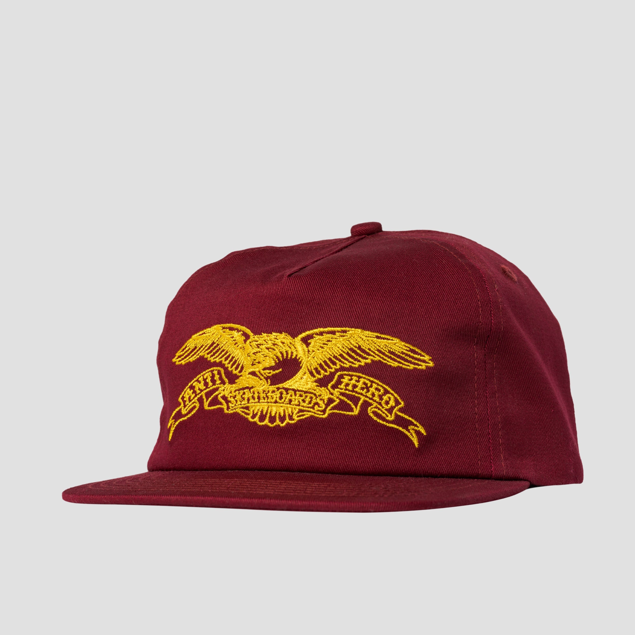 Anti Hero Basic Eagle Snapback Cap Wine / Gold