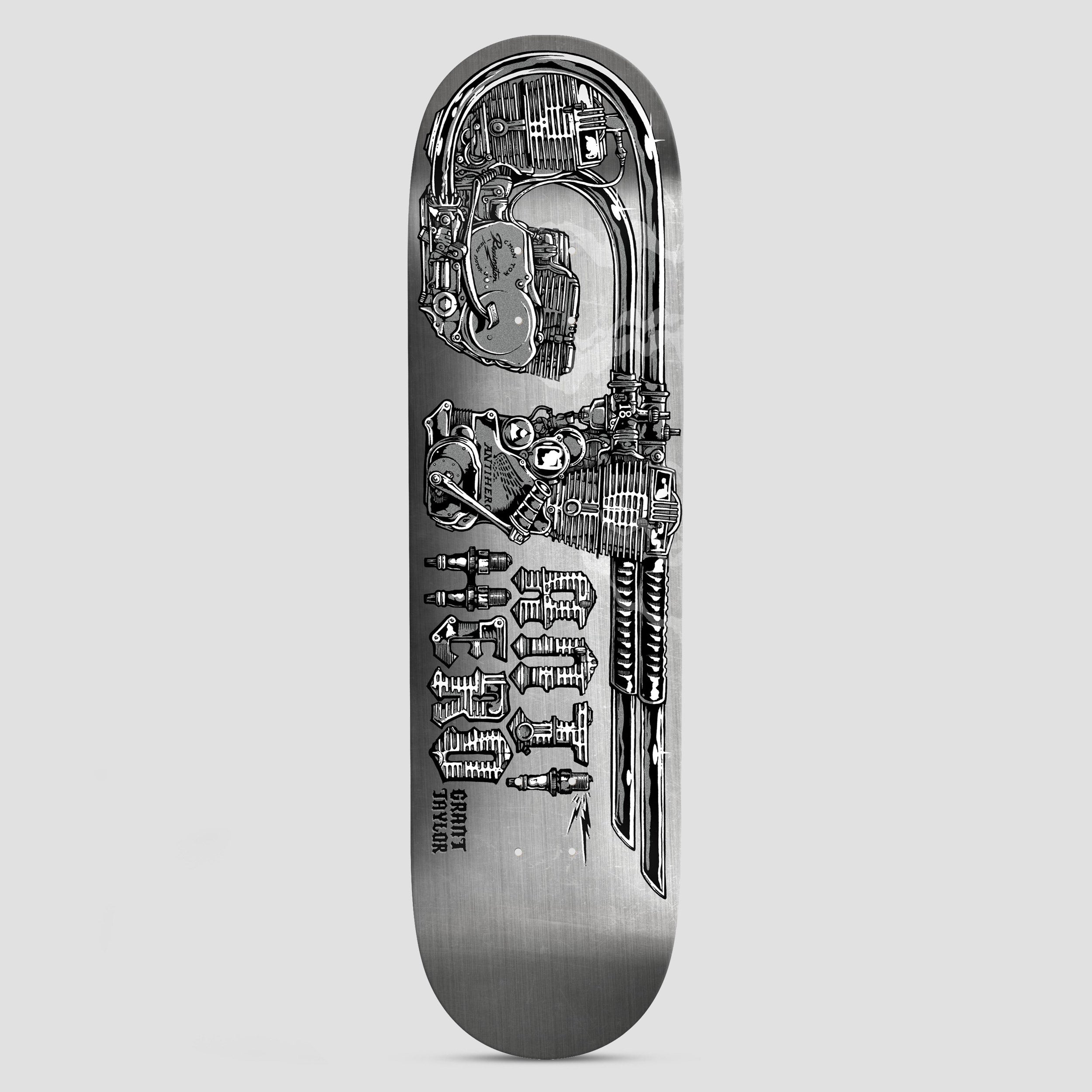 Anti Hero 8.25 Grant Taylor Revvington Re-Rev'd Skateboard Deck Silver