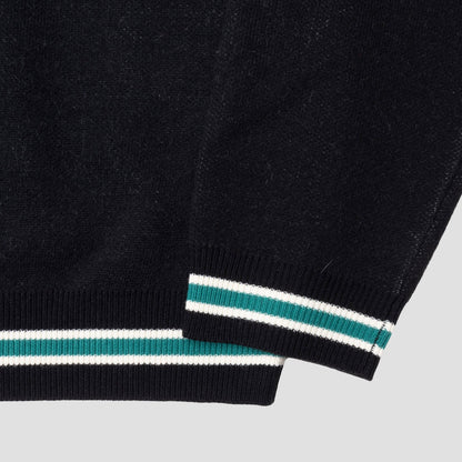 Passport Antler Knit Sweater Black/Teal