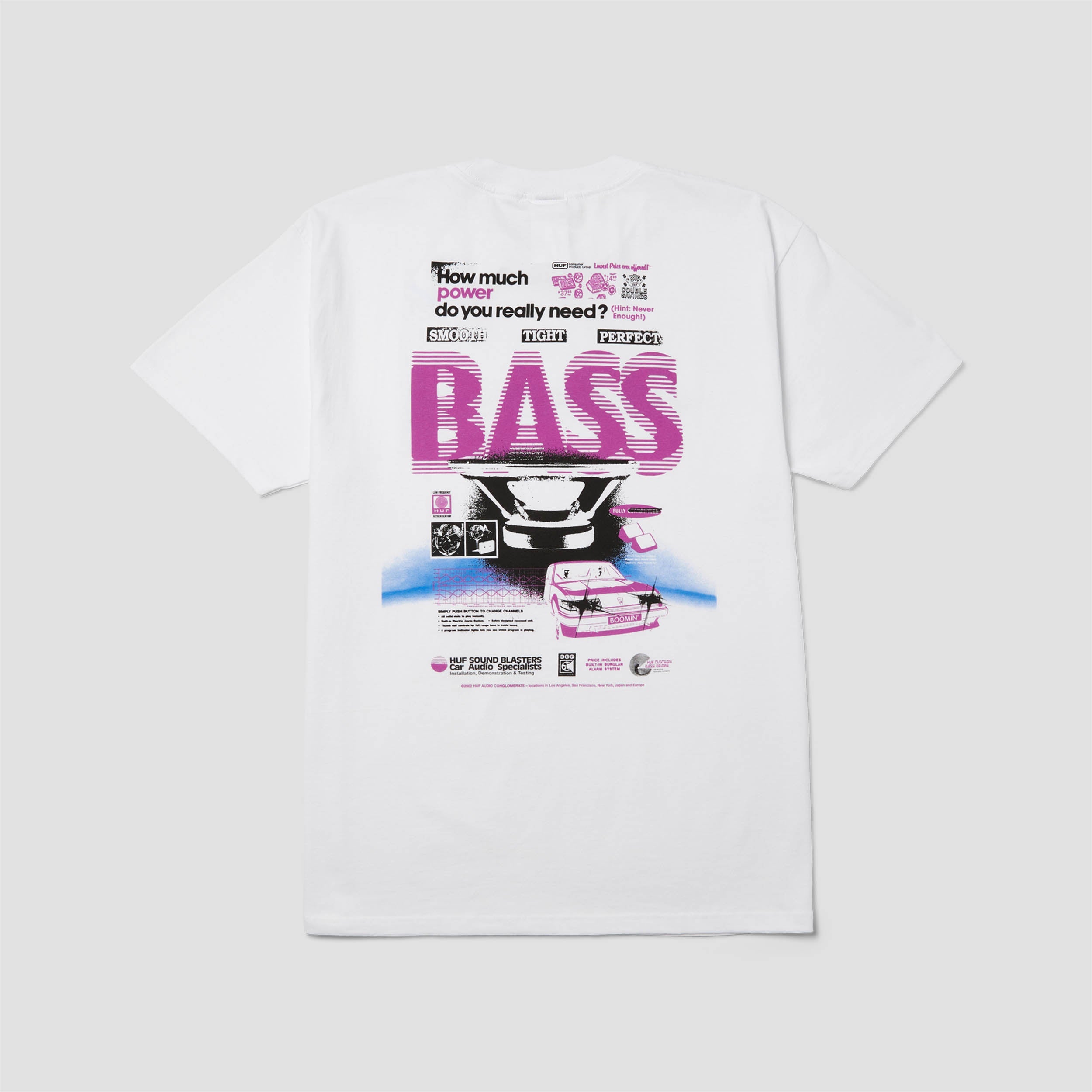 Huf Bass Power T-Shirt White