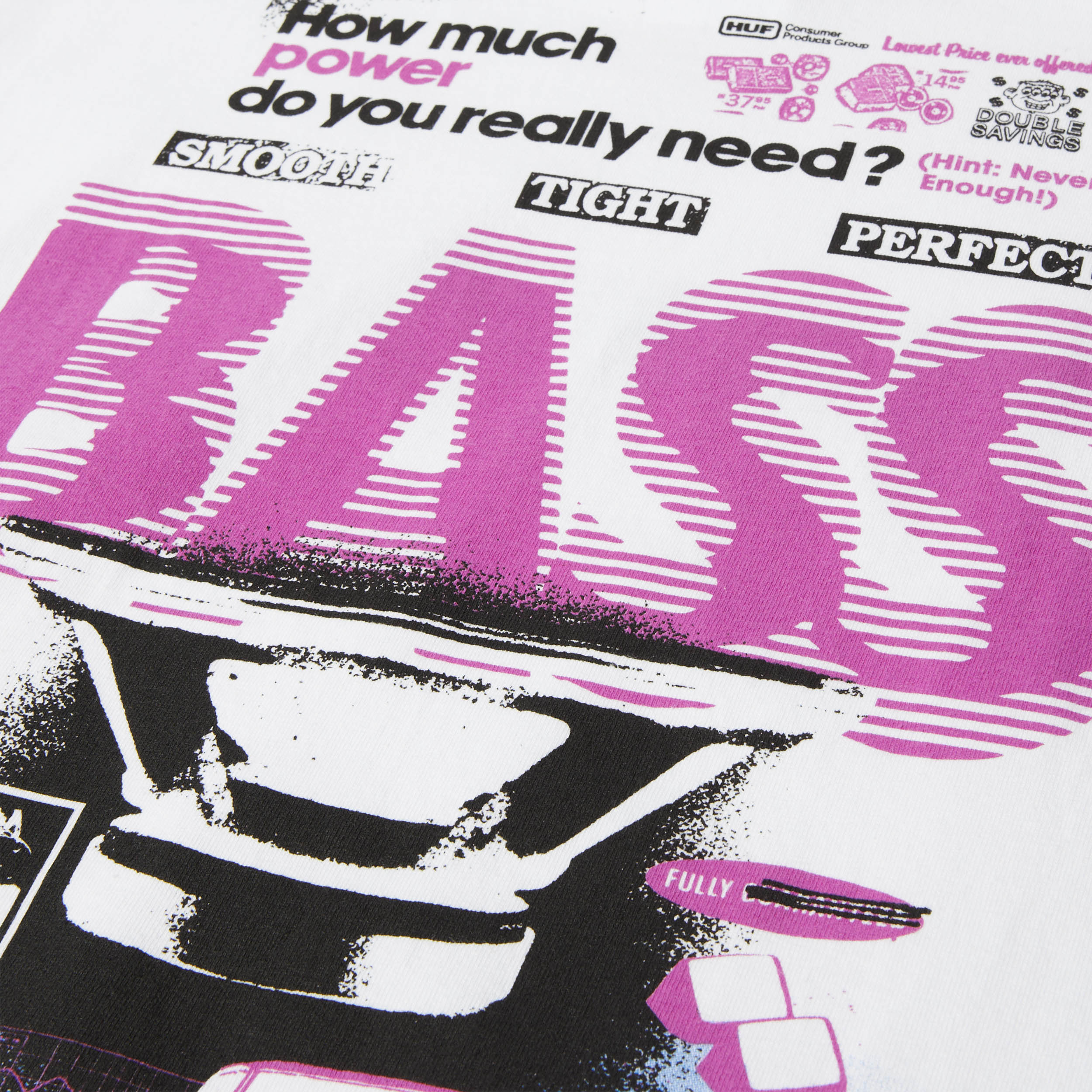 Huf Bass Power T-Shirt White