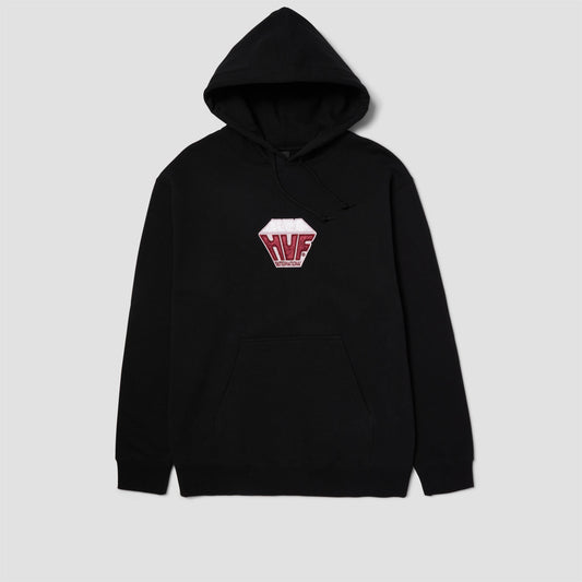 HUF Big Block Pullover Hood Black