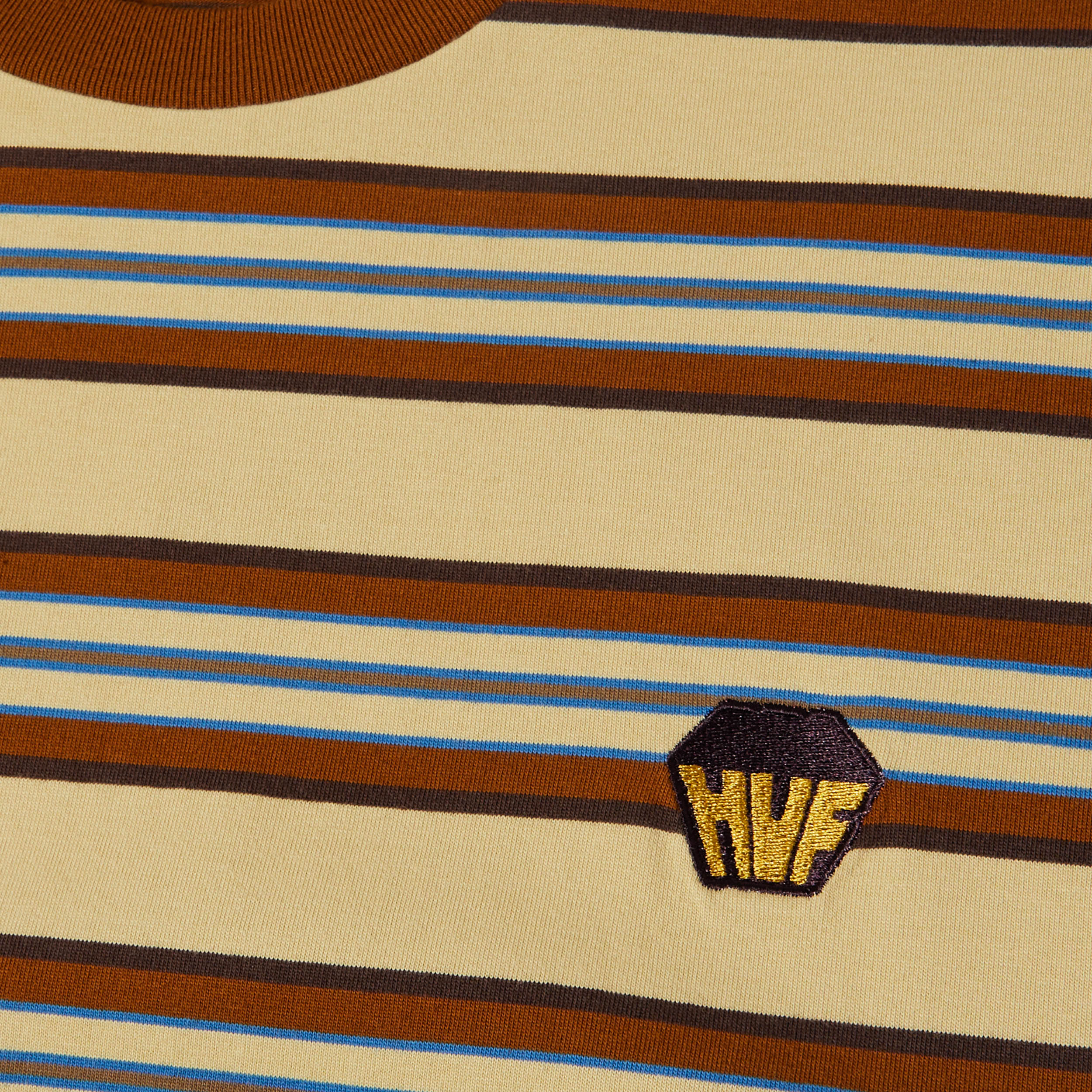 HUF Big Block Stripe Shortsleeve Boxy Top Clay