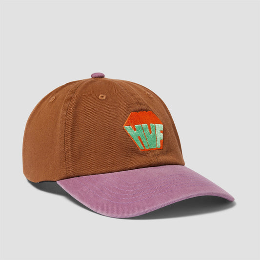 HUF Big Block Washed 6 Panel Cv Hat Brown