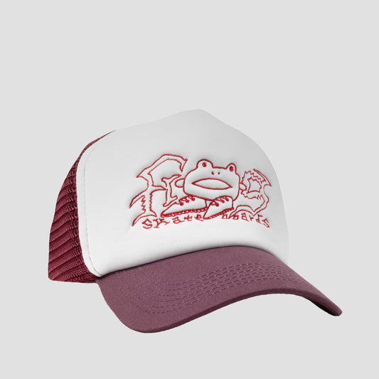 Frog Big Shoes Trucker Cap Maroon