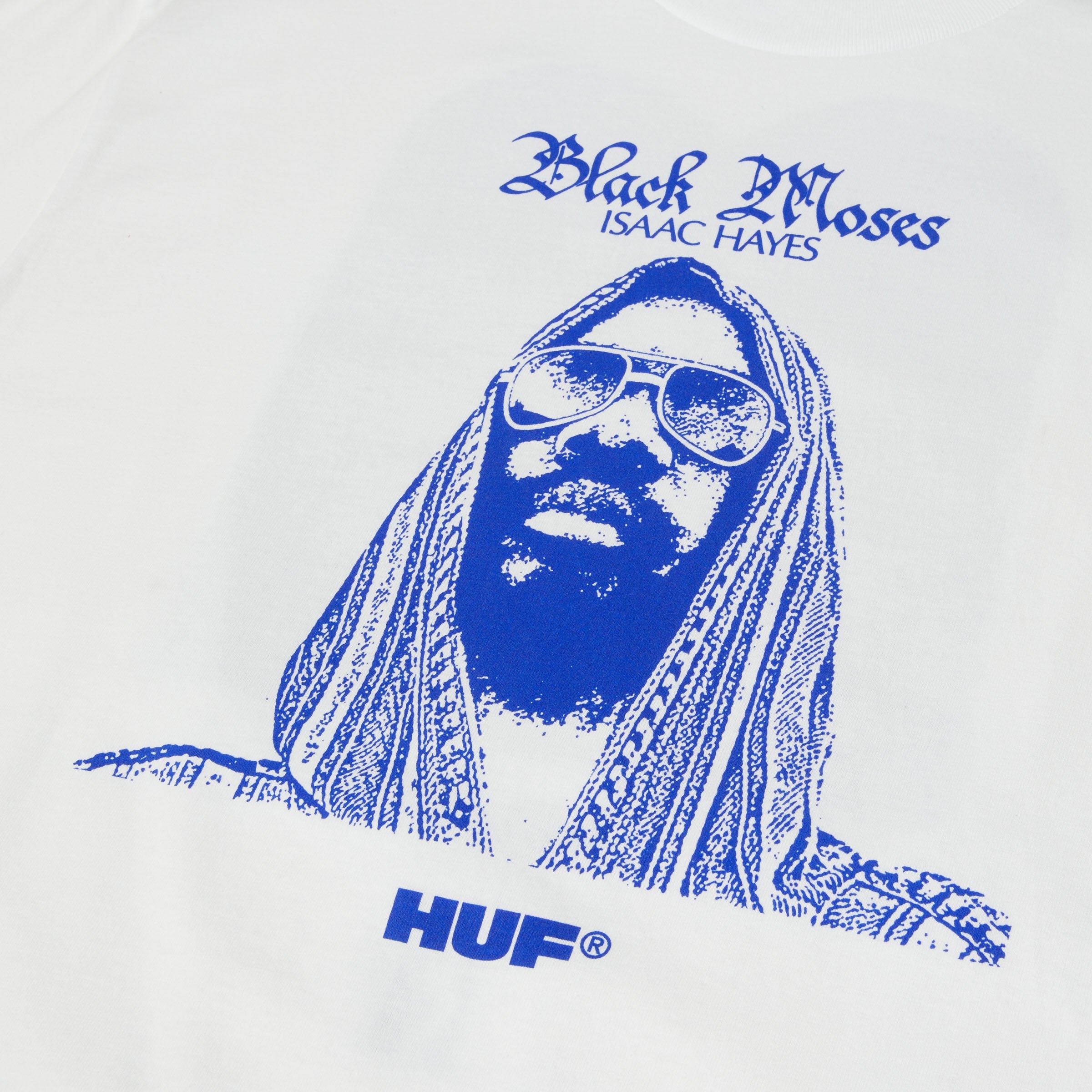 HUF X Isaac Hayes Black Moses Heavyweight T-Shirt White