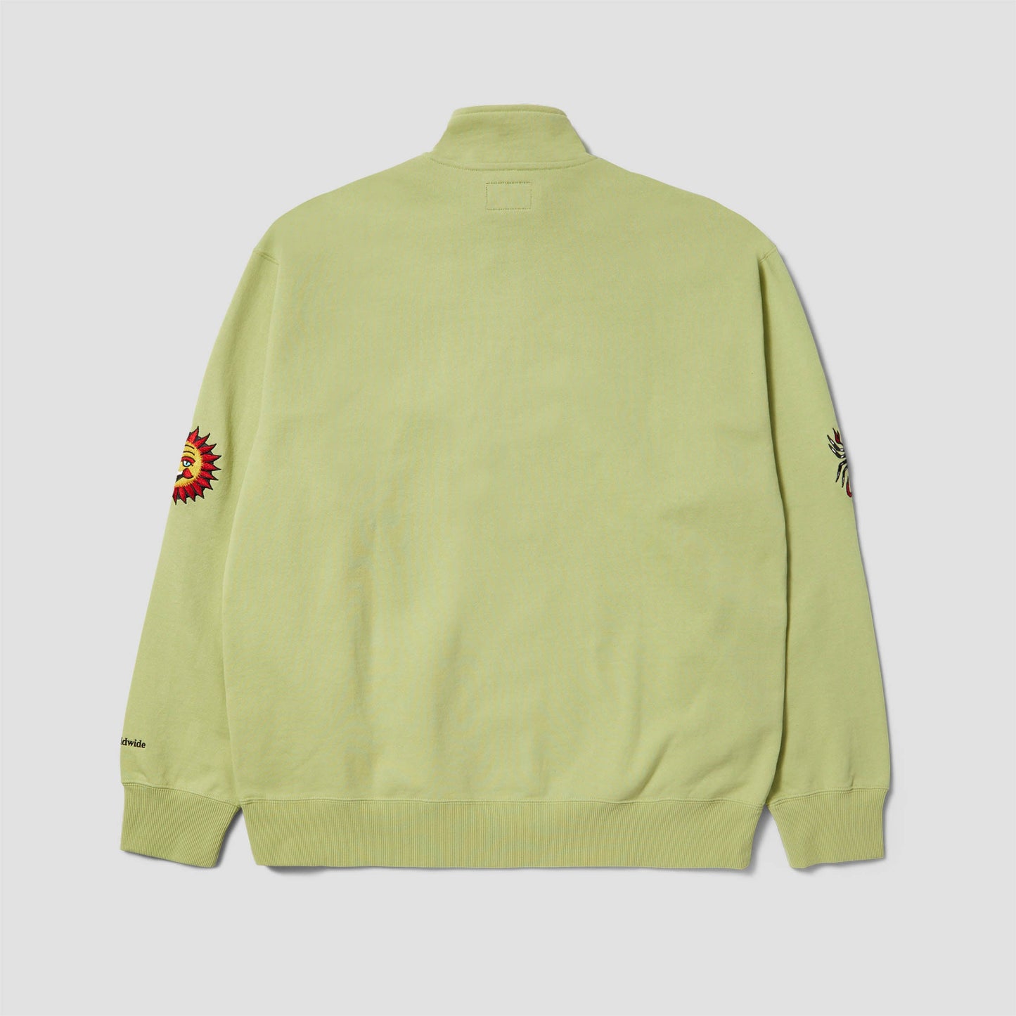 HUF Bledsoe Quarter Zip Fleece Crew Pistachio