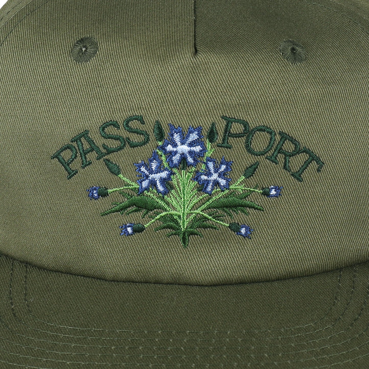 Passport Bloom Workers Cap Military Green