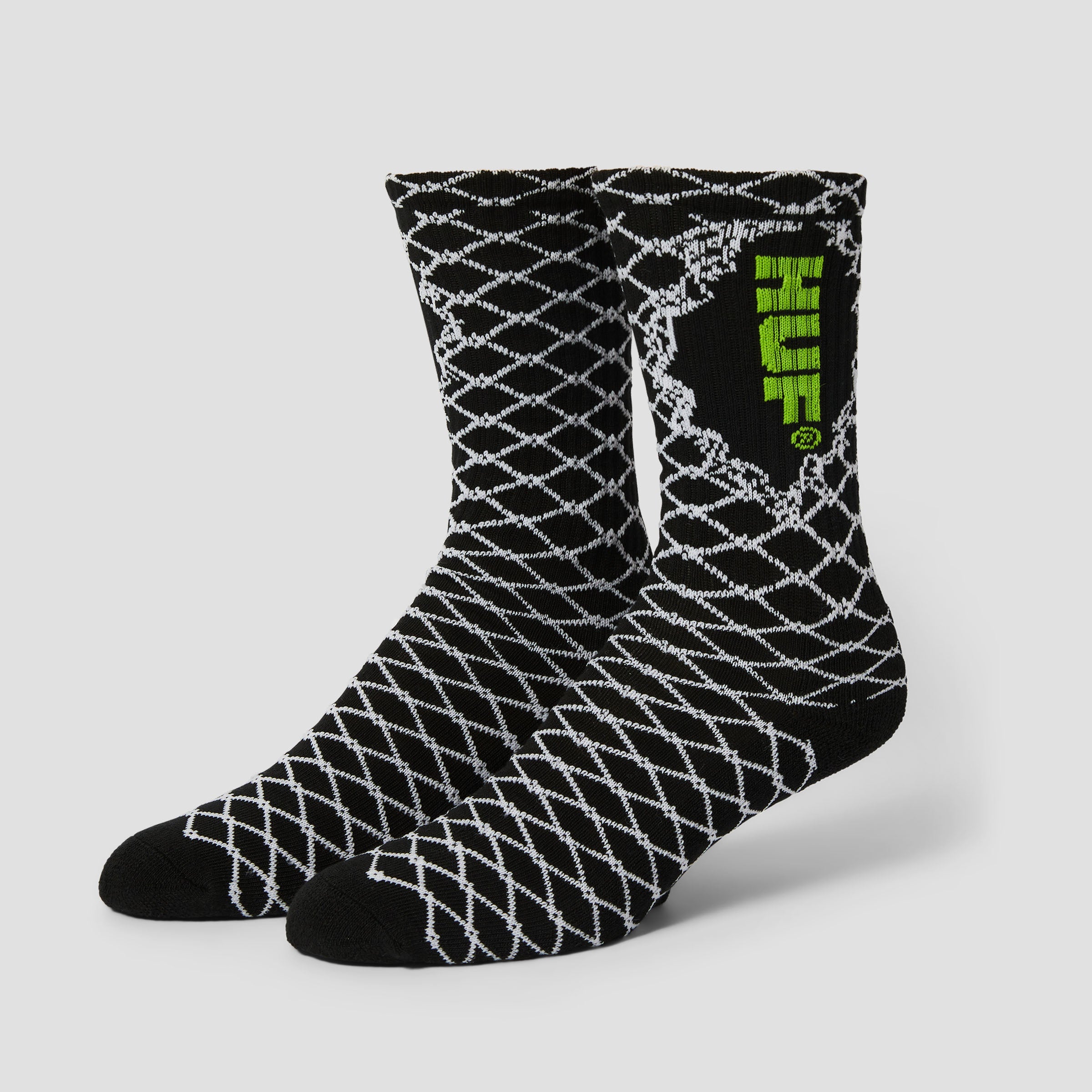 HUF Broken Fence Sock Black