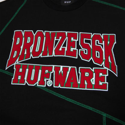 HUF X Bronze HUFware Crew Black