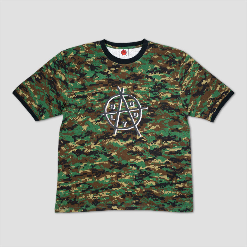 Baglady Bagarchy Digi Camo Ringer T-Shirt