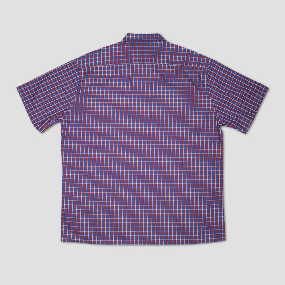 Baglady Plaid Button Up Shirt Red / Blue