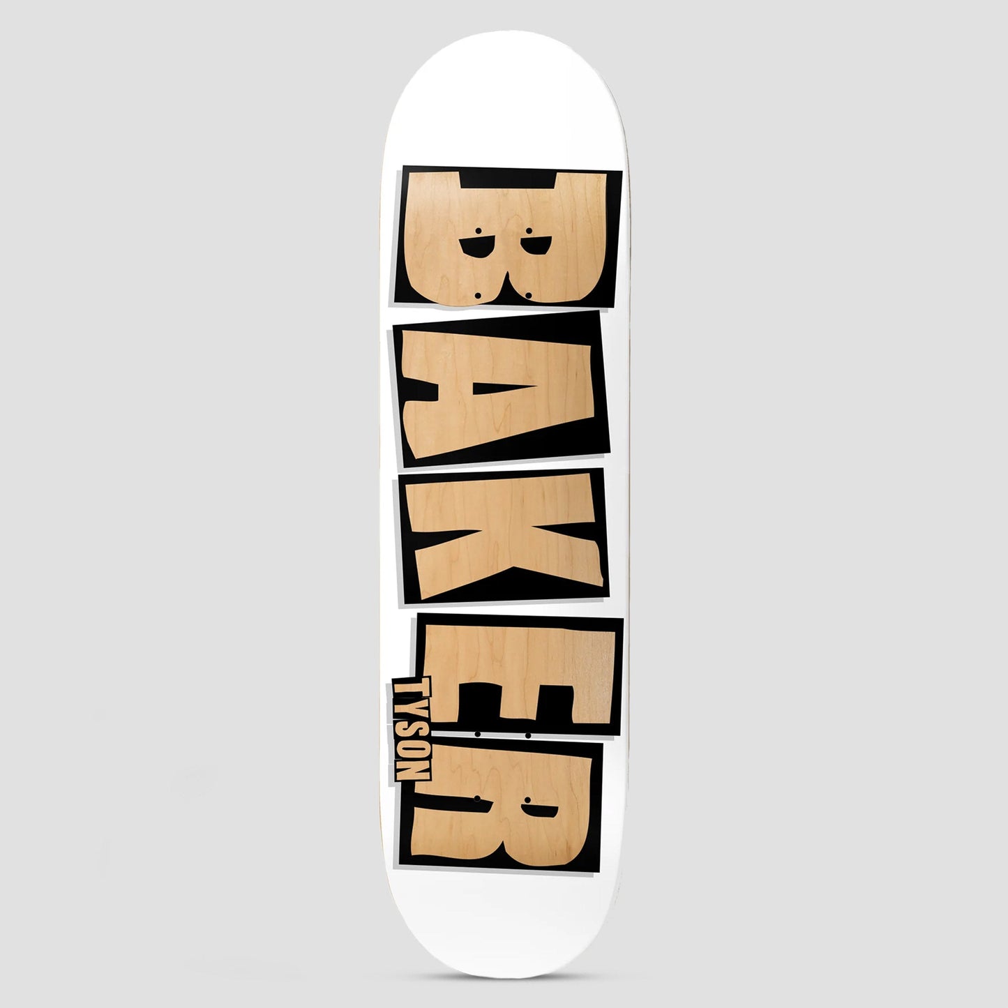 Baker 8.5 Tyson Peterson Brand Name Skateboard Deck White