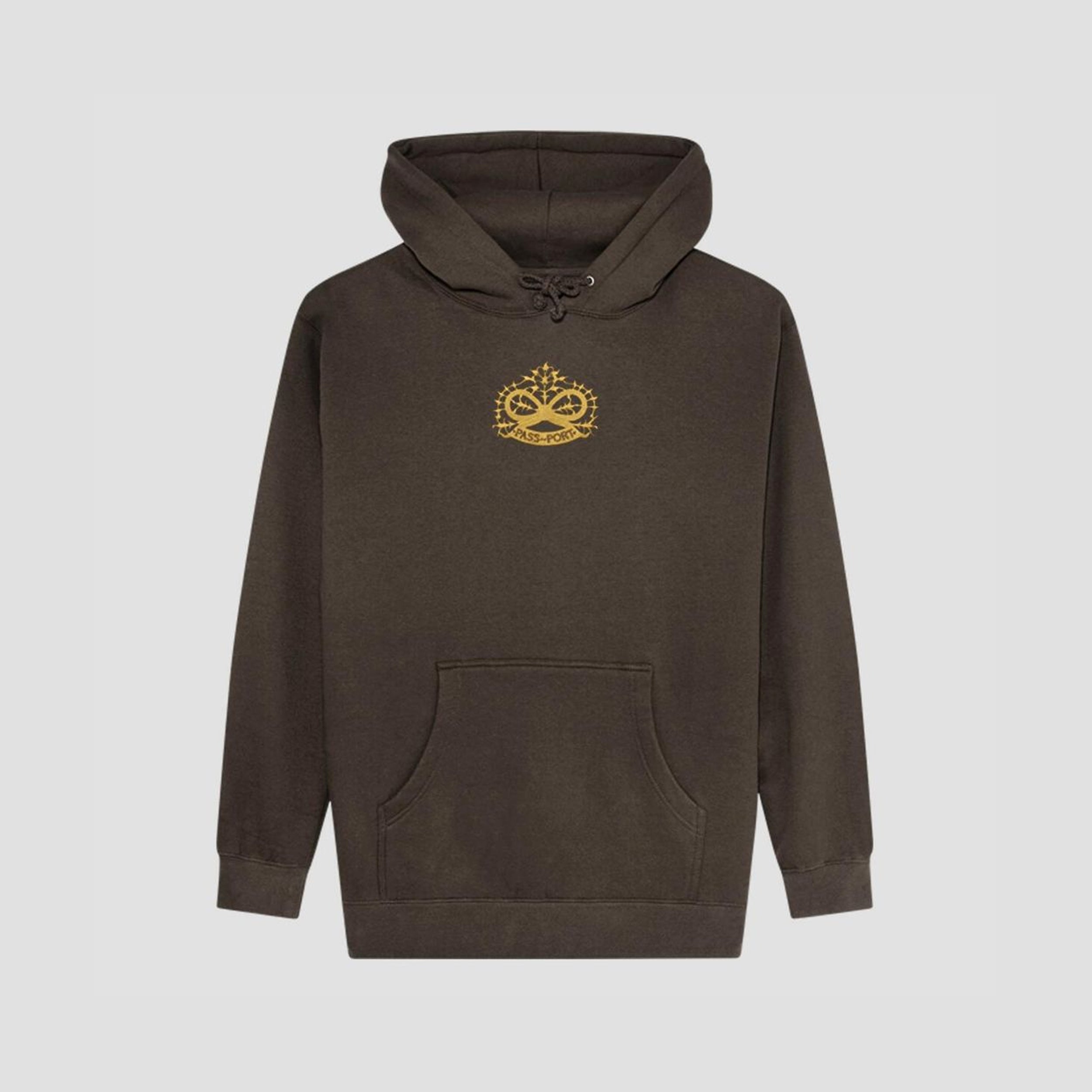 Passport Sterling Embroidery Hoodie Bark