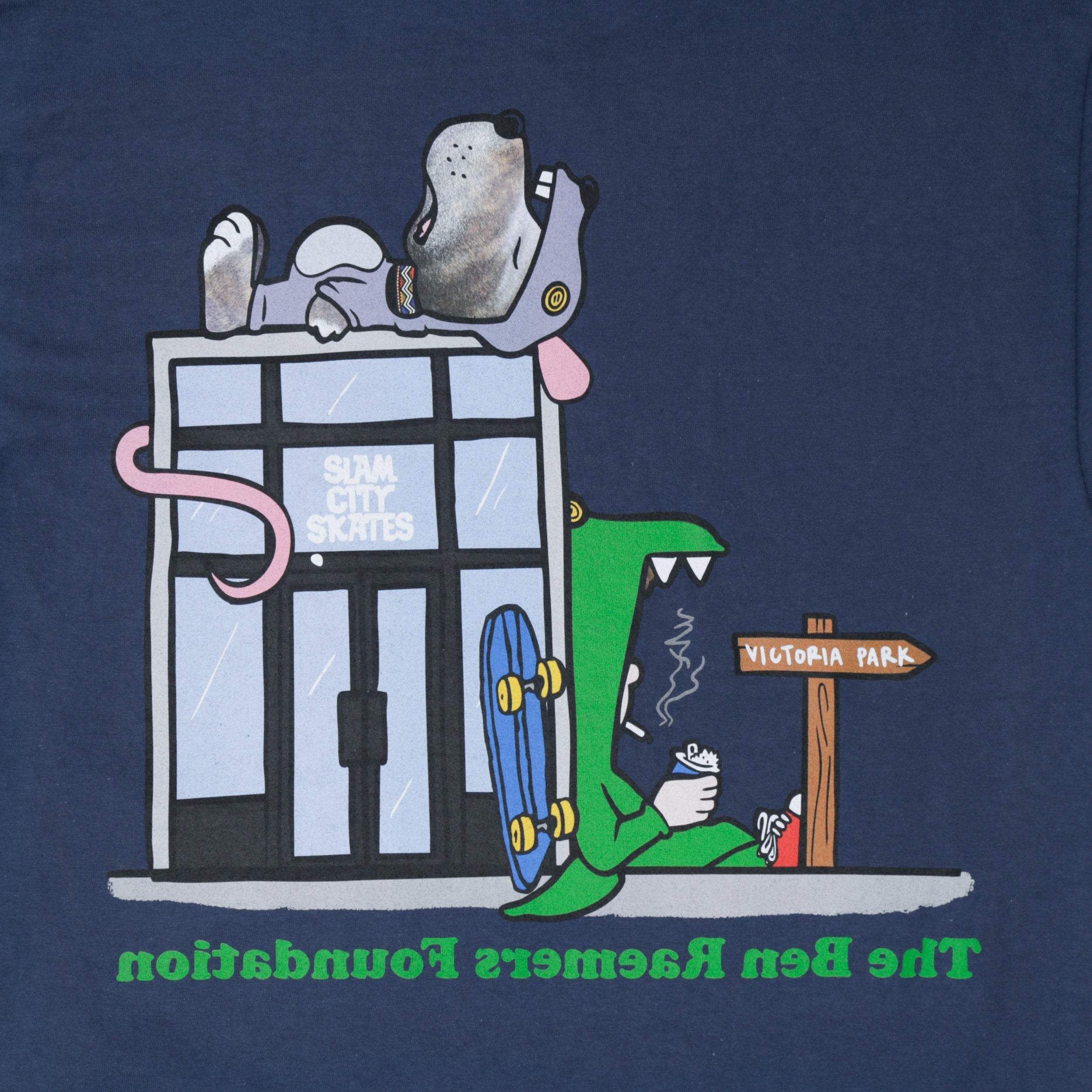 Ben Raemers Foundation Slam City x Lost Art T-Shirt Slate