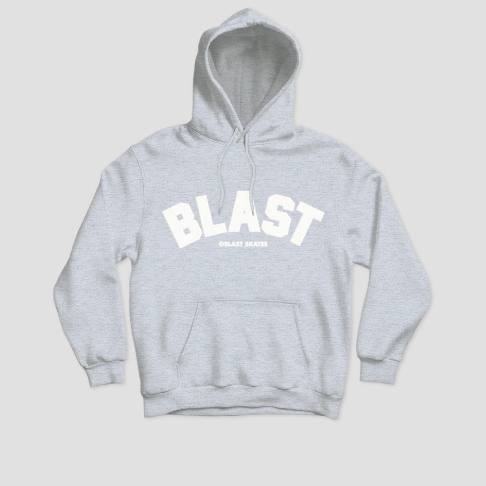 Blast Skates Puff Print Blast Hood Ash Grey