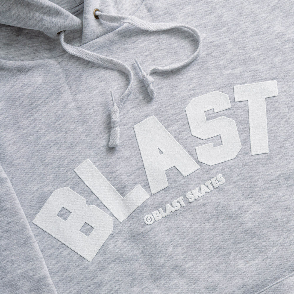 Blast Skates Puff Print Blast Hood Ash Grey