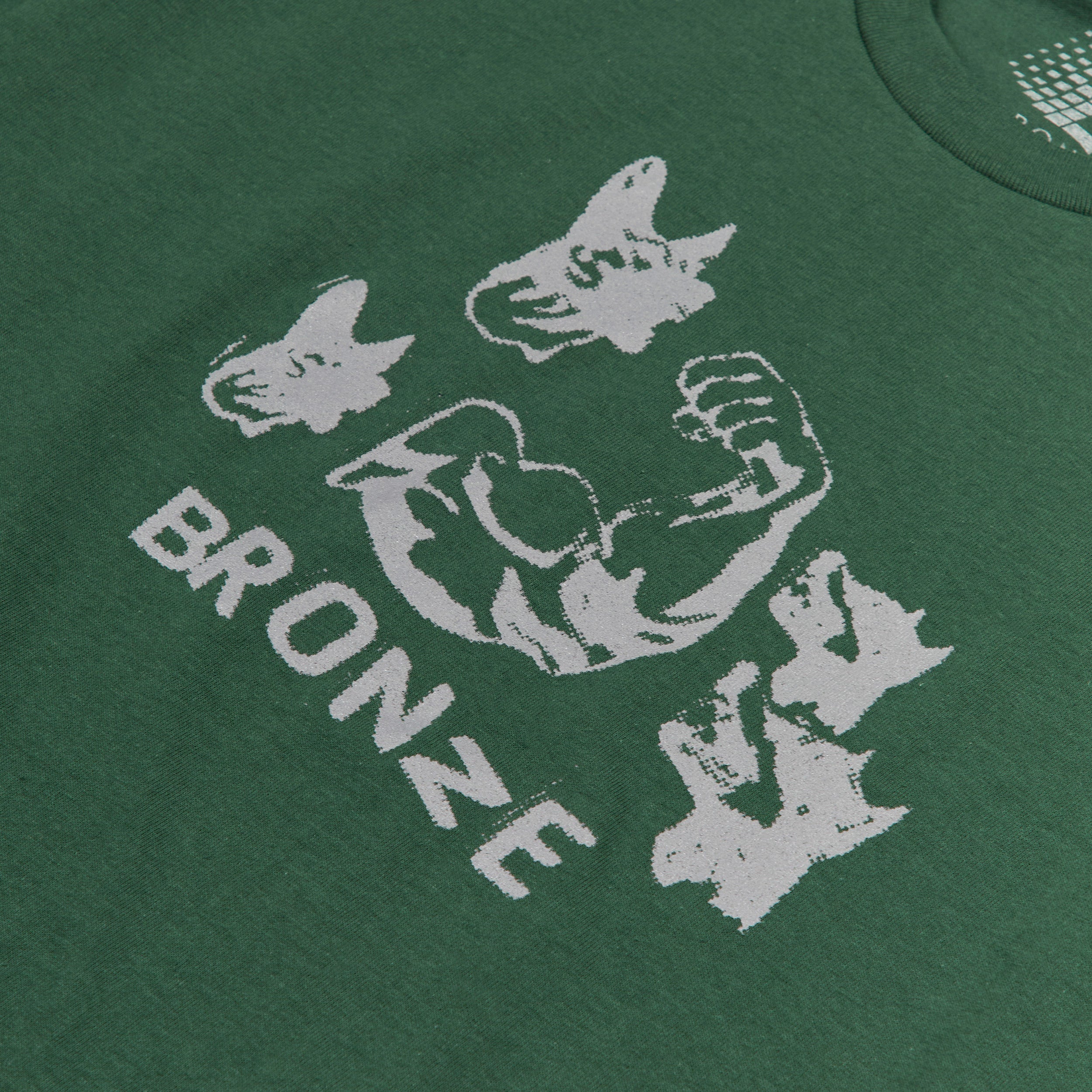 Bronze Dog Muscle T-Shirt Forest Green