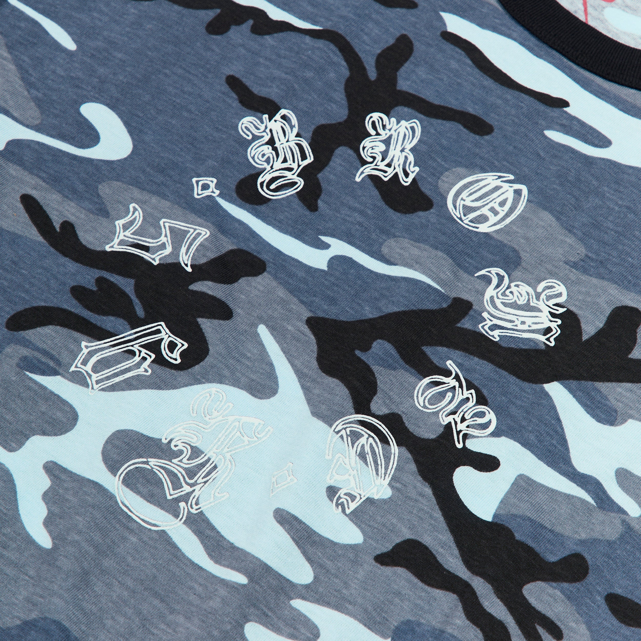 Bronze Old E Spiral T-Shirt Blue Camo