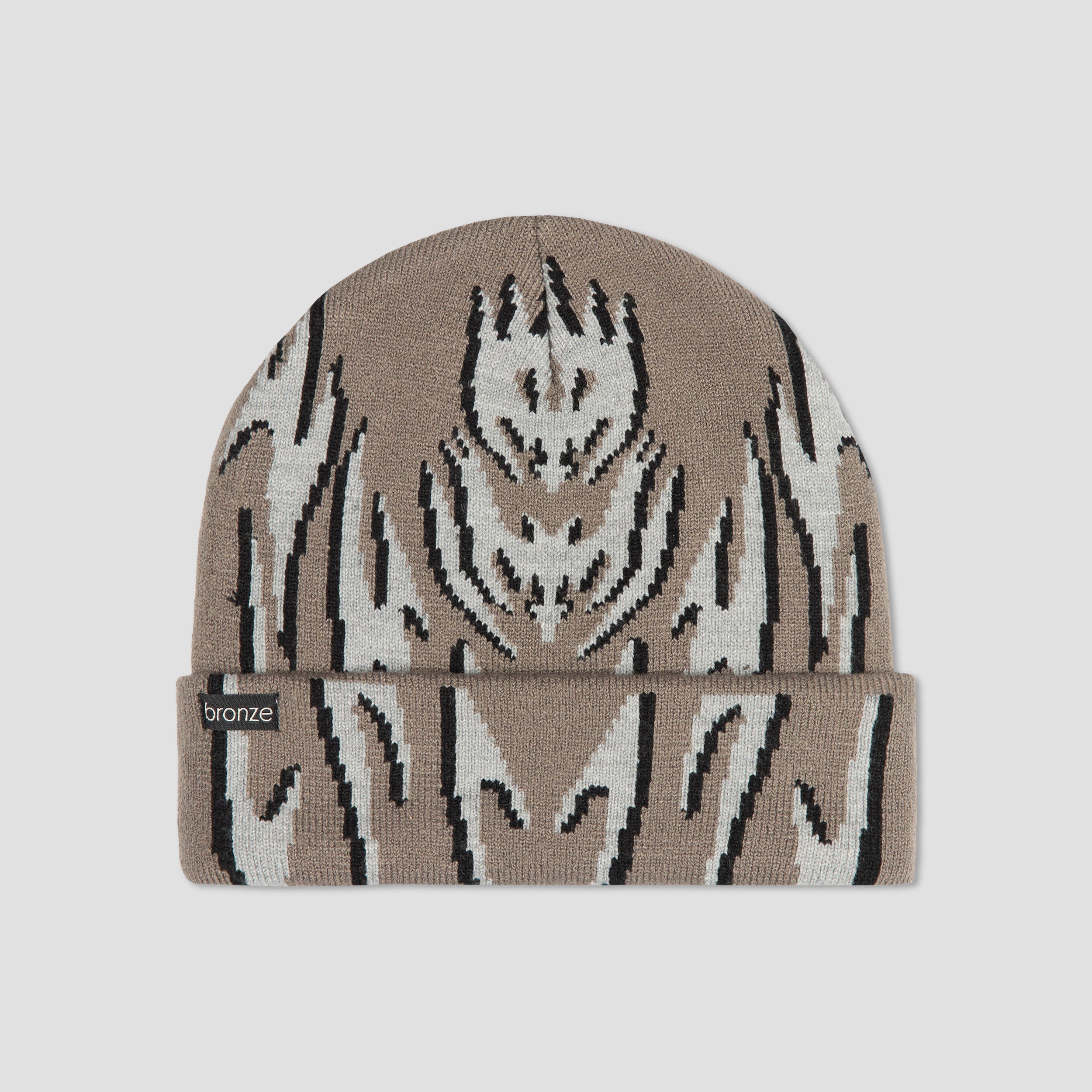Bronze Tribal Sport Beanie Grey