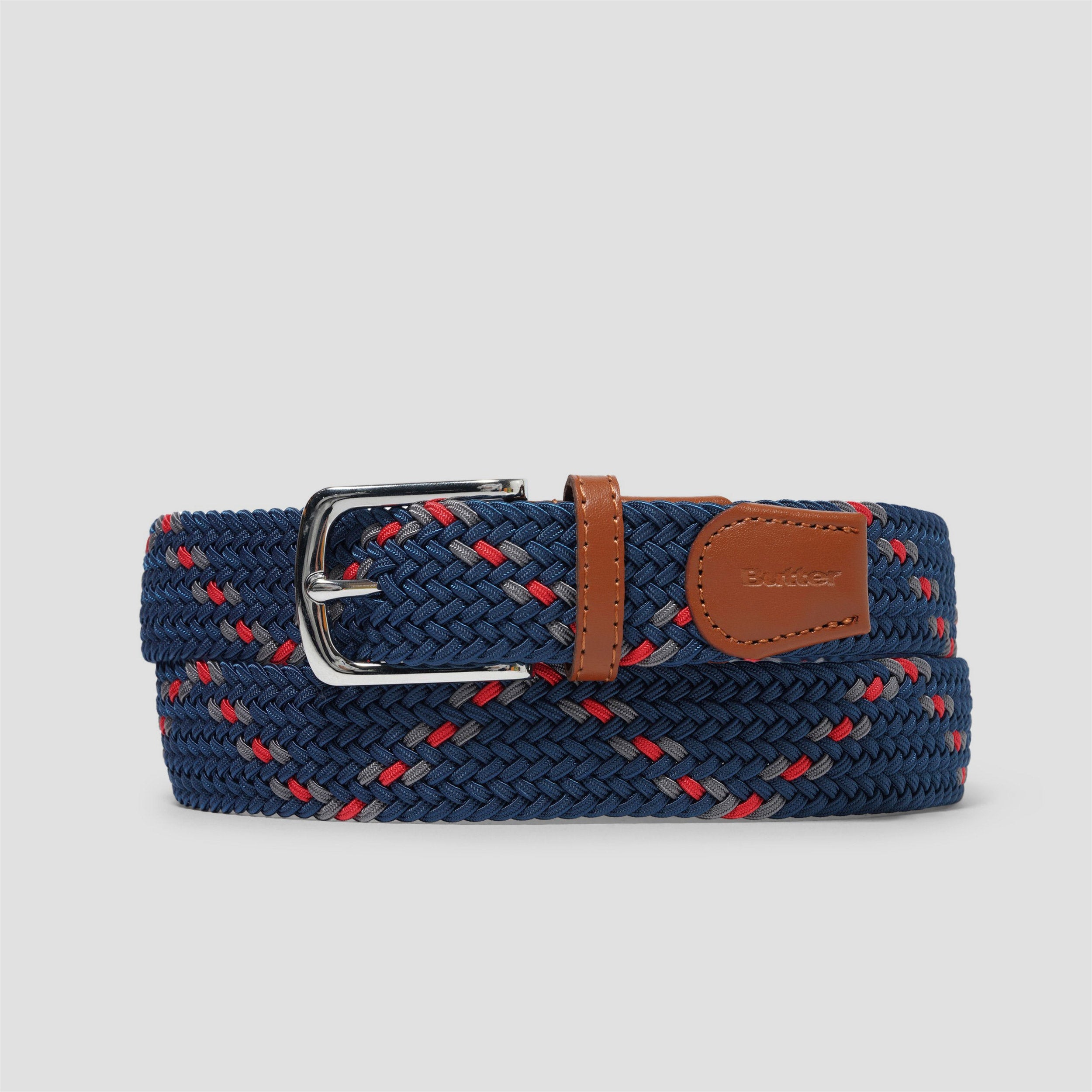 Butter Goods Braided Belt Navy