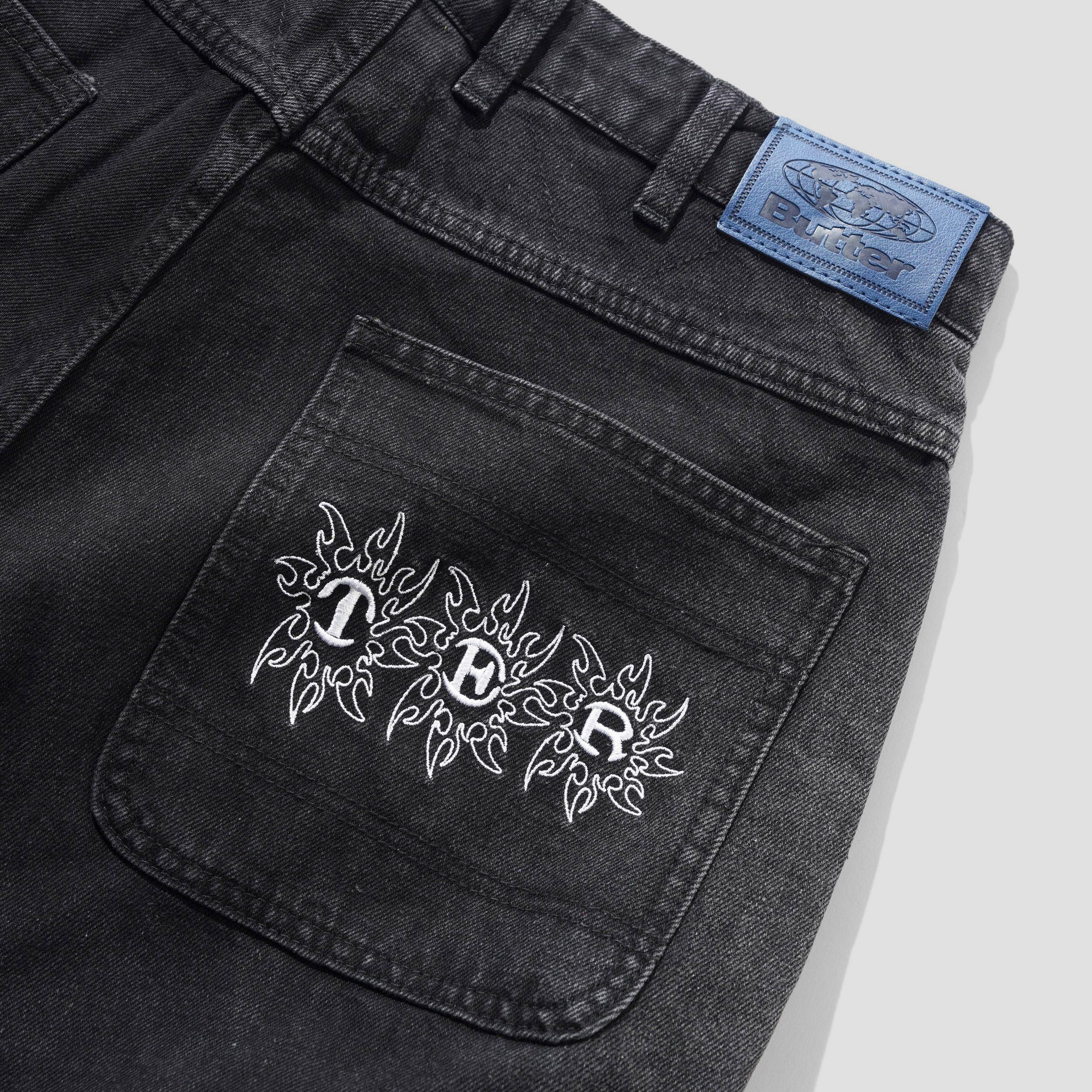 Butter Goods Bronco Denim Jeans Washed Black