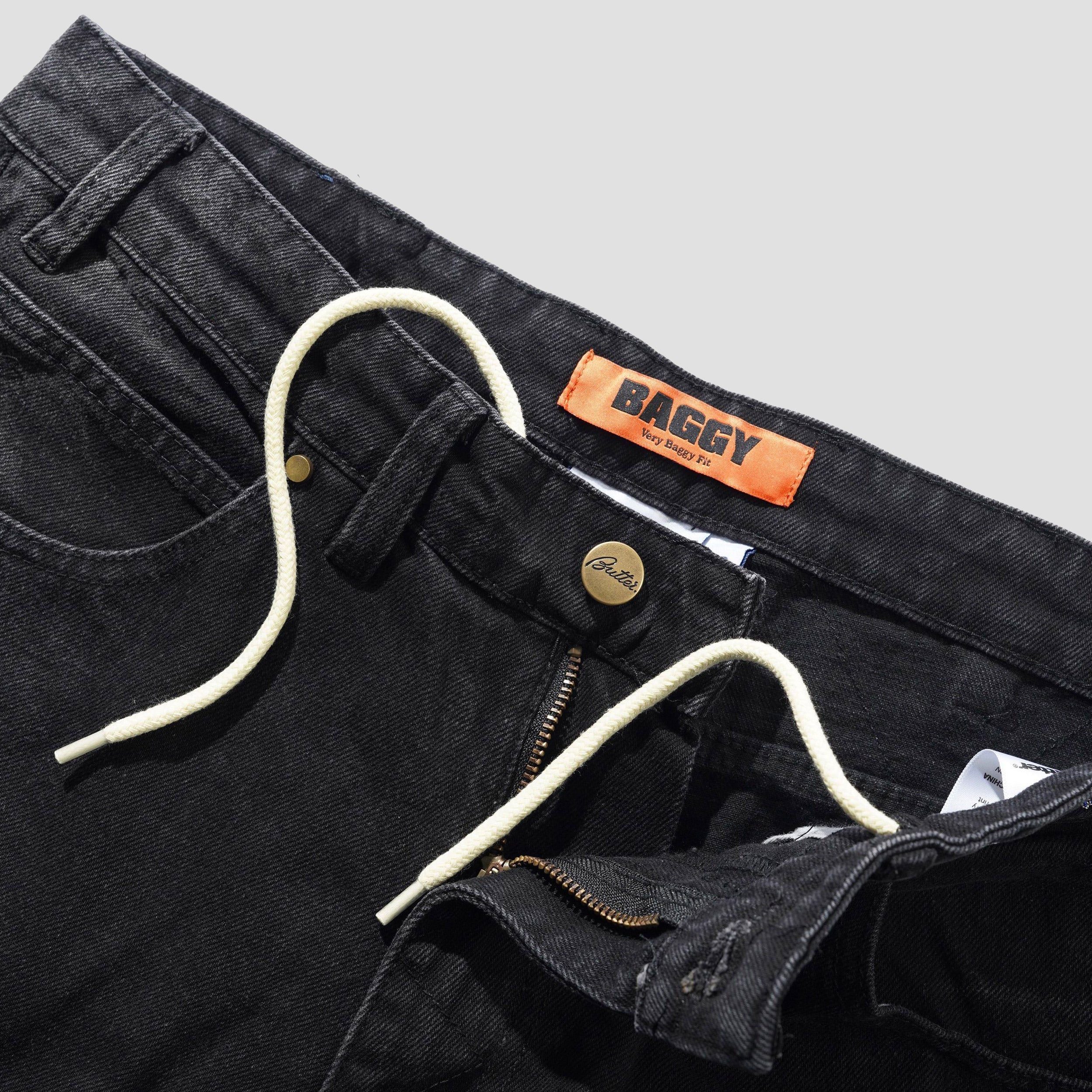 Butter Goods Bronco Denim Jeans Washed Black