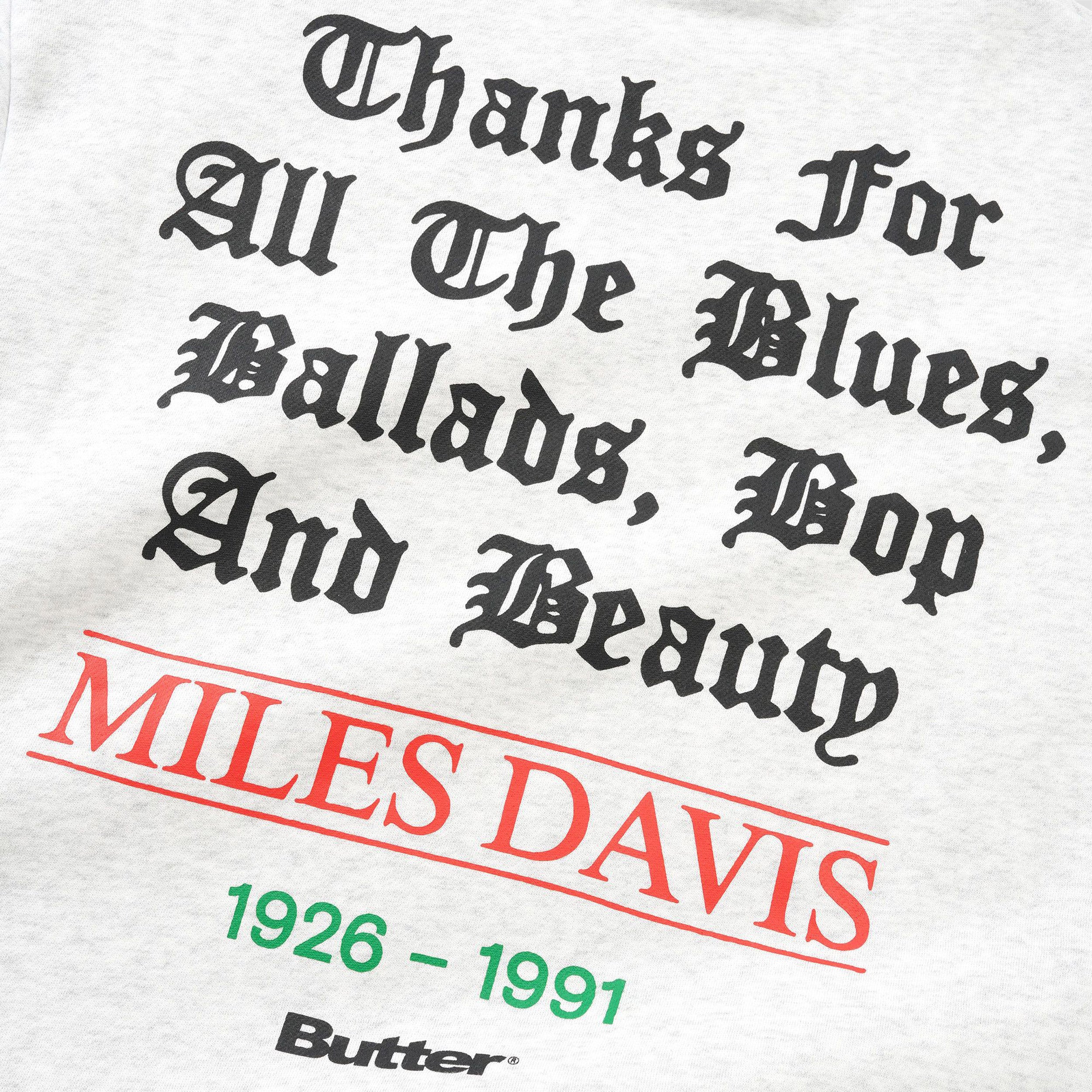 Butter Goods x Miles Davis Thanks Crew Ash