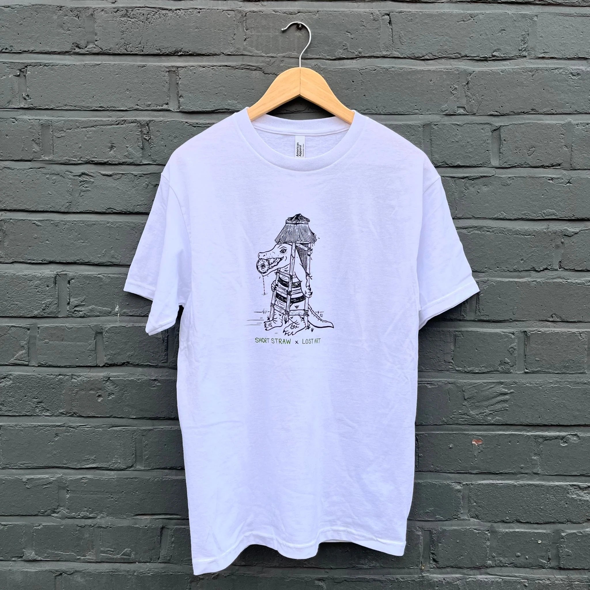 Lost Art Short Straw T-Shirt White