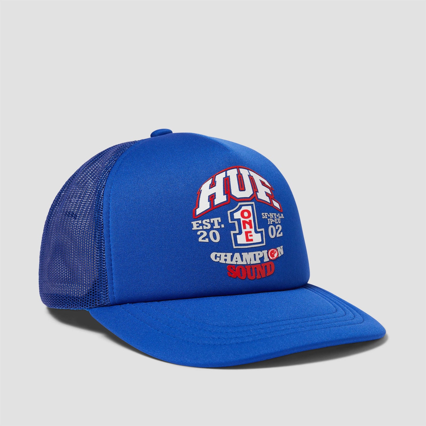 HUF Champion Sound Trucker Hat Cobalt Blue