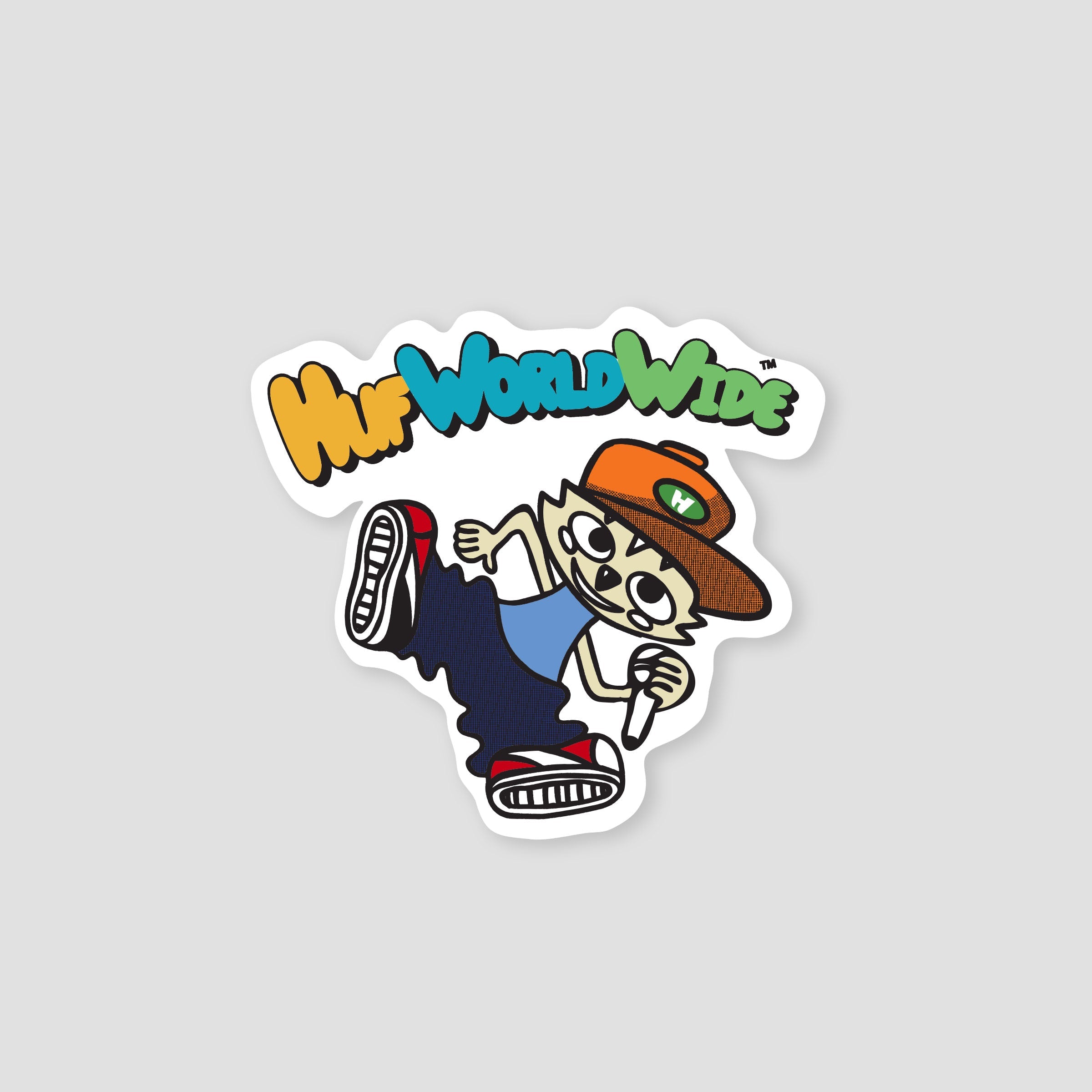 HUF Chop Kick Block Sticker Multi