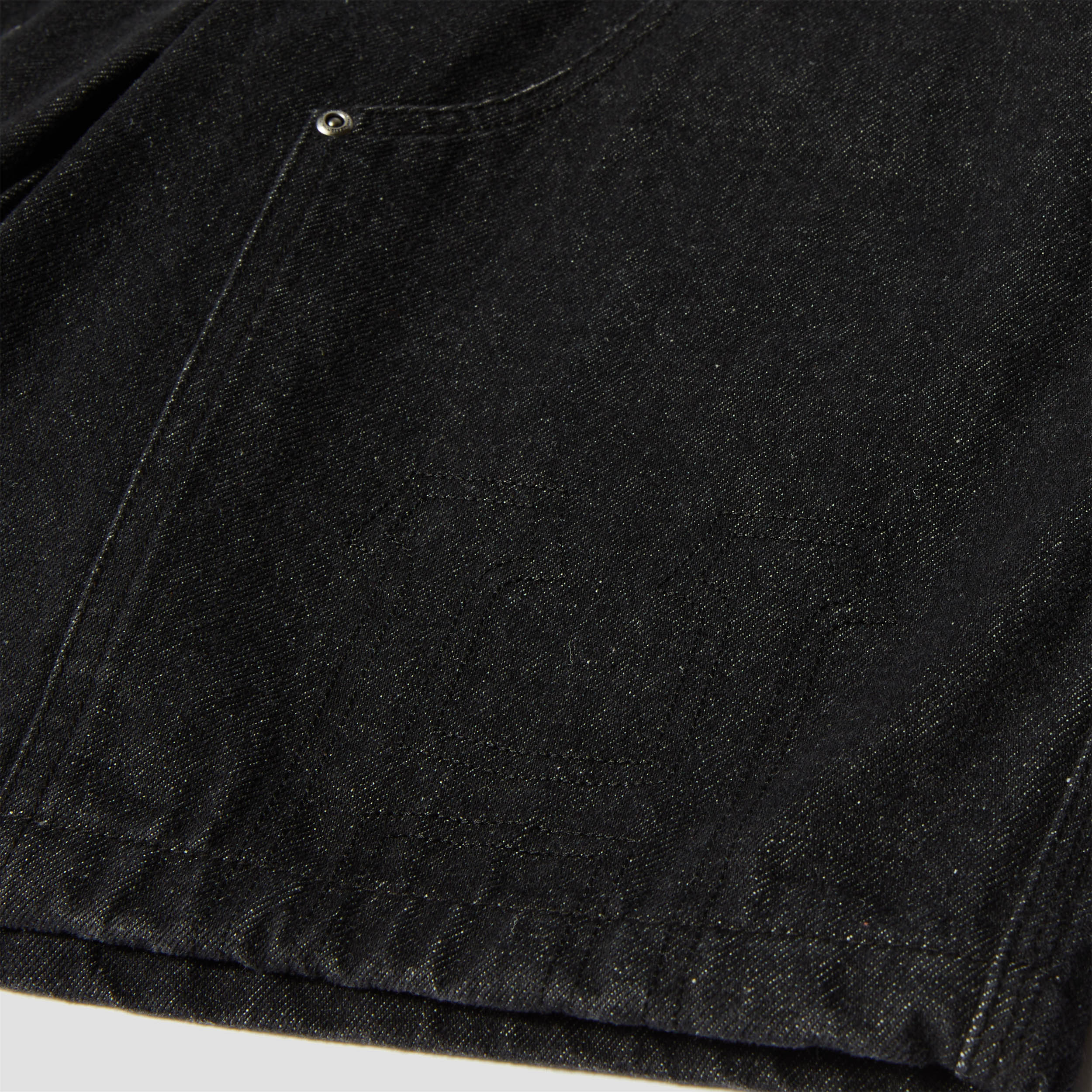 Huf Classic H Double Knee Denim Short Black Denim