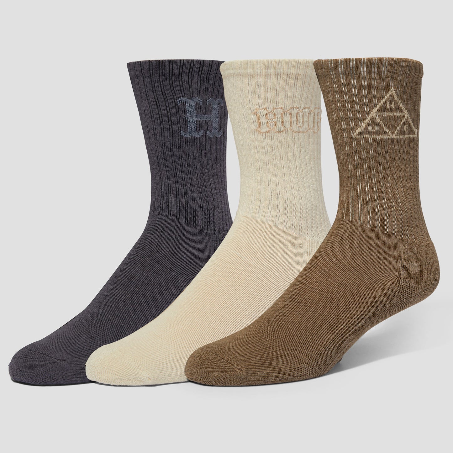 HUF Core 3 Pack Crew Sock Multi