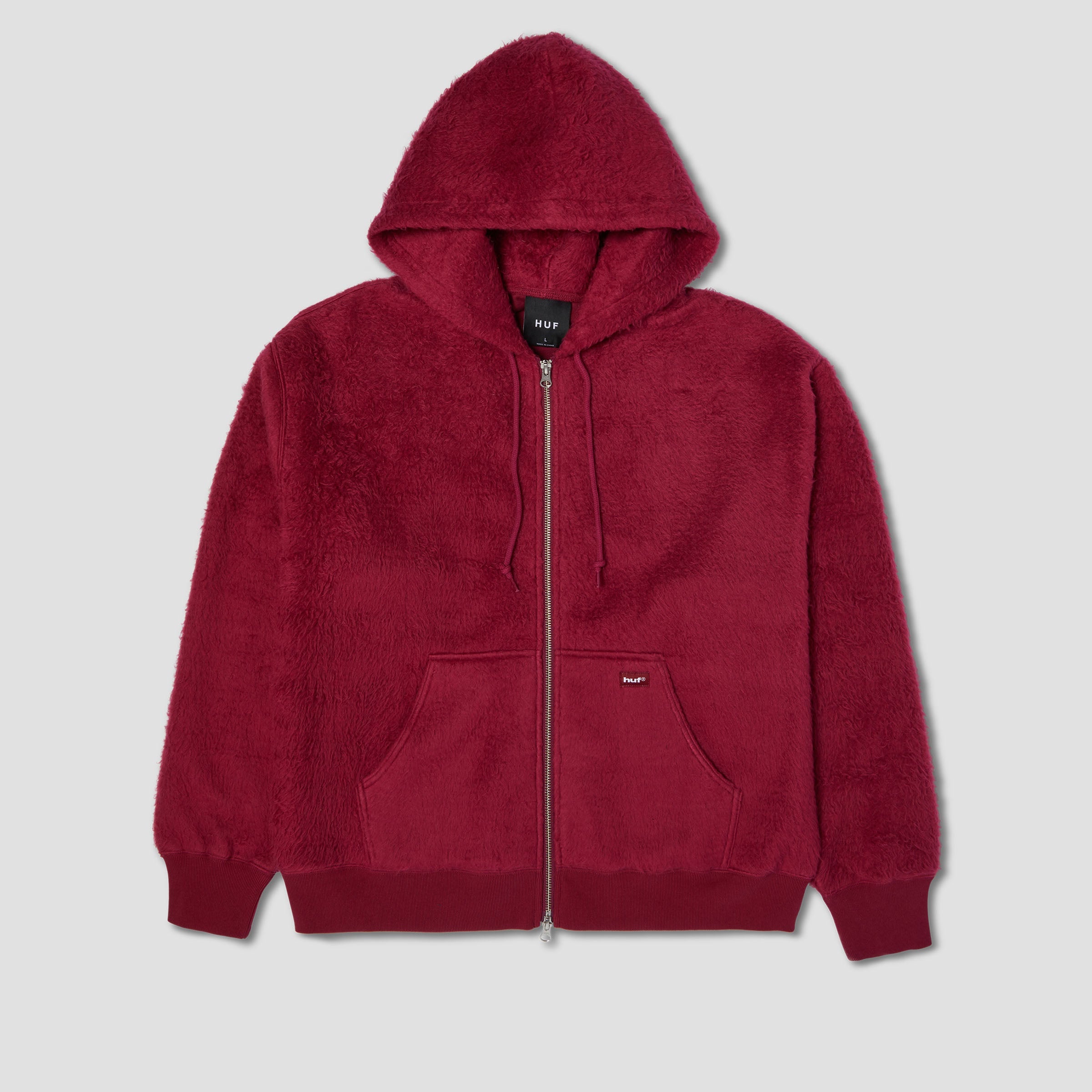 HUF Corso Heavyweight Zip Hood Berry